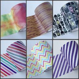 Padrões de grão de madeira washi fita de proteção larga para scrapbooking decoração diy - Image 1