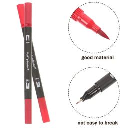 Double Ended Desenho Marcador Pen, Ponta de feltro fino, Marcadores de tinta, Kit para Journaling, Bicicletas, Adultos, 24 Pcs - Image 2