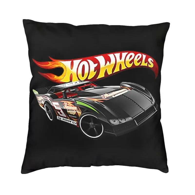Esporte Carro Hot Wheels Almofada Covers 45x45 Soft Classic Racing Lance Fronha para Sofá Quadrado Fronha Decoração Do Quarto - Image 1