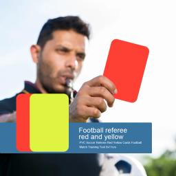 Kit de Cartões de Árbitro de Futebol, Cartão Vermelho e Cartão Amarelo, Ferramenta de Esportes ao ar livre, Cartão de Aviso e Ejeção, 8x11cm, 2-30Pcs - Image 2