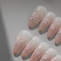 1 folha 5d colorido kawaii glitter sakura arte do prego adesivos flor auto-adesivo decorações de unhas decalques acessórios - Image 5