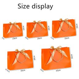 Saco De Papel Caixas De Presente, Bolsa De Embalagem De Mercadorias, Personalizar Logotipo com Moldura, Fazer compras Sacos De Promoção, Embrulho De Presentes De Casamento - Image 3
