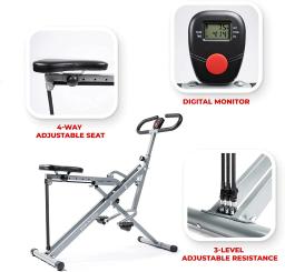 Equipamento De Equitação, Ajuda De Agachamento, Treinador Saúde e Fitness, Cardio Training, Indoor Fitness Equipment - Image 3