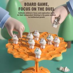 Diversão sapo equilíbrio árvore crianças matemática brinquedos balanceamento jogo de tabuleiro pai-filho interação mesa equilíbrio jogo brinquedo presente para crianças - Image 3