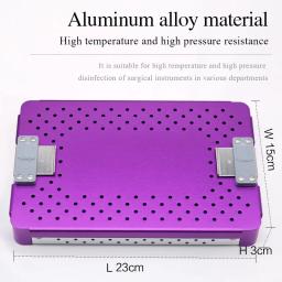 Caixa de desinfecção do instrumento com almofada de silicone de alta temperatura e alta pressão, caixa oftálmica e dental do instrumento - Image 2