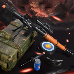 3-6 anos de idade crianças bazuca lançador brinquedo simulação rpg argamassa com arma de brinquedo manual adequado para presente de aniversário festa de halloween - Image 1