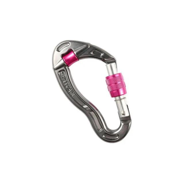 Mosquetão de Escalada para Espeleologia com Corda Antiderrapante e Trava em Formato de Peixe