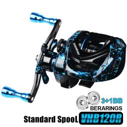 Proberos carretel de arremesso 7.2:1 relação de engrenagem max arraste 10kg roda carretel de metal carretel de corrico para pesca de carpa de água doce - Image 3