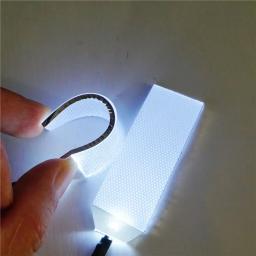 Kit de luzes led dobrável para capacete, máscara de olhos, acessórios diy flexíveis com bateria aaa para cosplay e halloween, 27x69, 5(76.5) - Image 2
