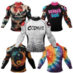 MMA treinamento Rash Guard para homens, produtos esportivos interessantes, compressão JJ, Jiu Jitsu Fitness, camisas de boxe, BJJ, treinamento de ginástica - Image 6