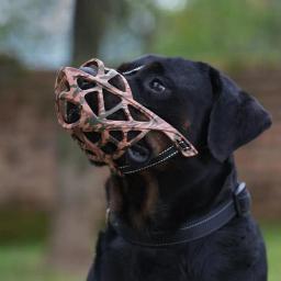 Focinho anti-mordida ajustável para cães, Cesta para mastigar e latir, Cão resistente pode - Image 2