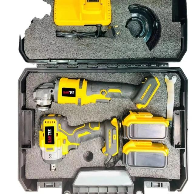 Kit de Ferramentas Power Combo 20V: Furadeira e Chave de Fenda Sem Fio Multifuncional e Impacto