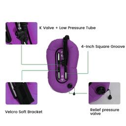 BCD Flutuabilidade Compensador para Mergulho, Donut Wing, Único Tanque, Engrenagem Mergulhador Profissional, Snorkeling, Roxo, 30lbs - Image 2