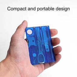 Emergency Survival Multitool, Único, Portátil, Cartão de Crédito Eficaz, Camping Tools, 8Pcs - Image 4