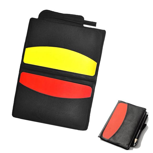 Kit Profissional de Arbitragem de Futebol com Carteira, Notebook e Cartões Vermelho e Amarelo