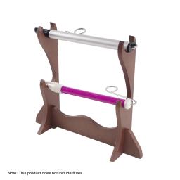 Leve Double Layer Flute Stand, Suporte para desktop Display, Violino Arcos Rack, Suporte para organização de armazenamento - Image 3