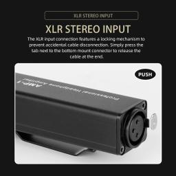 Mini portátil auscultador amplificador conversor, AMP-1, XLR de 3,5mm, interface de áudio, HIFI, amplificador de auscultadores, Clip Mount, profissional - Image 6