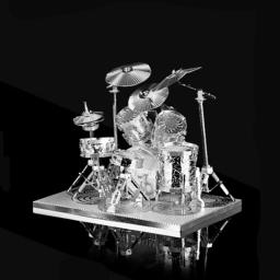 3D Metal Puzzle Model Kits para Crianças, Laser Cut, Jigsaw Toy, Drum Set, DIY - Image 4