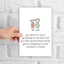 Cartão de aniversário para melhor amigo e amizade, Cartão criativo, Este é o presente perfeito para amigos, 1 pc - Image 4