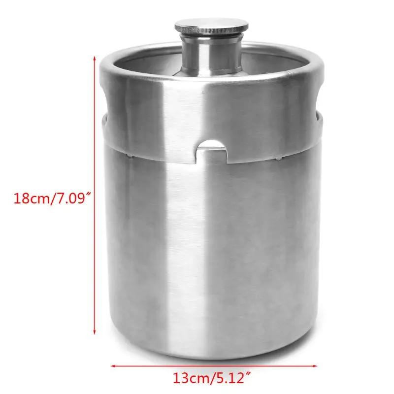 Mini barril fermentação caseira ferramenta bar para fabricação cerveja aço inoxidável - Image 1