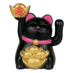 Solar automático acenando Lucky Cat Ornamento, Caixa do carro, Loja Feng Shui, Casa e Desktop Decor, 2 em, 1PC - Image 6