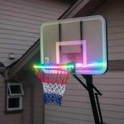 Hoop luz led iluminado basquete aro noite tiro acessórios suprimentos para crianças jogo crianças brinquedos ao ar livre - Image 3
