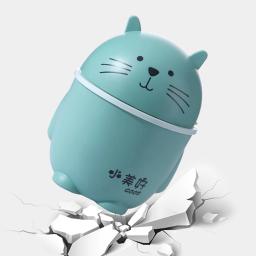 Desenhos animados gato mesa plástico lixeira, Desktop Waste Box, cesta de lixo, Home Office Supplies, lixeiras, diversos barril Bin, 1 pc, 2 pcs, 4pcs - Image 6