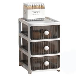 Caixa de armazenamento com múltiplas gavetas, armário porta-canetas, acessórios para cabelo com fita de escritório - Image 5