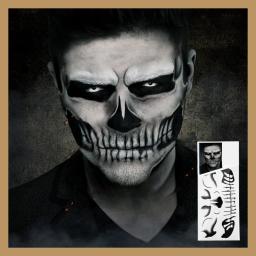Halloween 3D Face Series Adesivo, Crystal Terror Adesivos, Decorações De Careta De Horror De Festa, Broca De Acrílico, Tatuagem Temporária - Image 1
