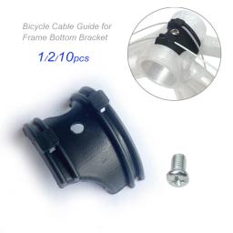 1/2/10 pçs guia de cabo de freio de engrenagem de bicicleta shifter com parafuso para quadro de bicicleta sob suporte inferior caixa de cabo anti-desgaste - Image 1