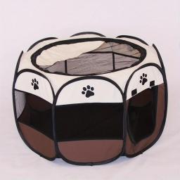 Portátil dobrável octogonal pet tenda, casa de cachorro, gato gaiola, cercadinho, cachorro canil, fácil operação cerca, ao ar livre, cães grandes - Image 4