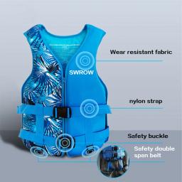 Casaco salva-vidas para adultos e crianças, impressão requintada, neoprene, esportes aquáticos, caiaque, canoagem, surf, rafting - Image 5