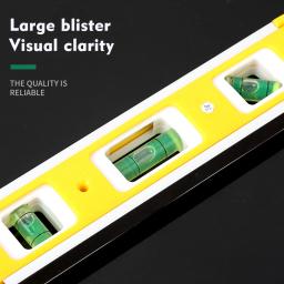 Régua de nível portátil ABS Shell alta precisão magnético forte 3 medidor de nível de bolha ferramentas de hardware doméstico Régua de nível laser - Image 4