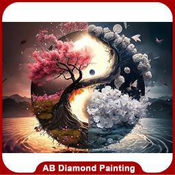 EverShine-Tai Chi Pintura Diamante, Paisagem Bordada, Kit De Artesanato De Mosaico, Presente Artesanal De Árvore, Broca AB, Nova Chegada, Chinês, 2024 - Image 1