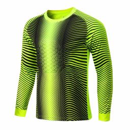 Soccer Goalkeeper Tops para crianças, treinamento de futebol, uniforme de partida, camisa goleiro, manga longa, secagem rápida, esponja acolchoada, camiseta, meninos - Image 2