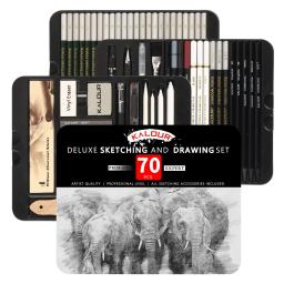Profissional arte pintura lápis set, ferramenta esboço, suprimentos, 70 pcs, 75 pcs - Image 4