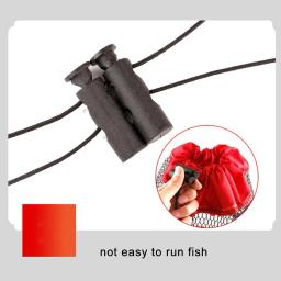 Saco de rede de pesca dobrável Redes de espessamento para boca de peixe pequena rede Guarda de fundo plano Armazenamento simples com plugues de terra - Image 6