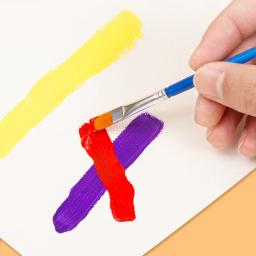 Garrafa grande de tinta guache para pintura a dedo infantil, pintura a grafite de gesso, pigmento de arte inodoro lavável, 500ml - Image 5