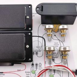 Captadores de guitarra elétrica ativo humbucker de captação de bateria ativa 9v fonte de alimentação - Image 5