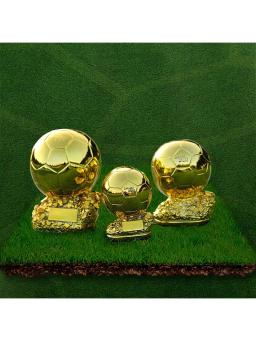 Estátua do troféu do futebol de resina, decoração interior e exterior, sem eletricidade necessária, 15 cm, 20 cm, 25cm - Image 4