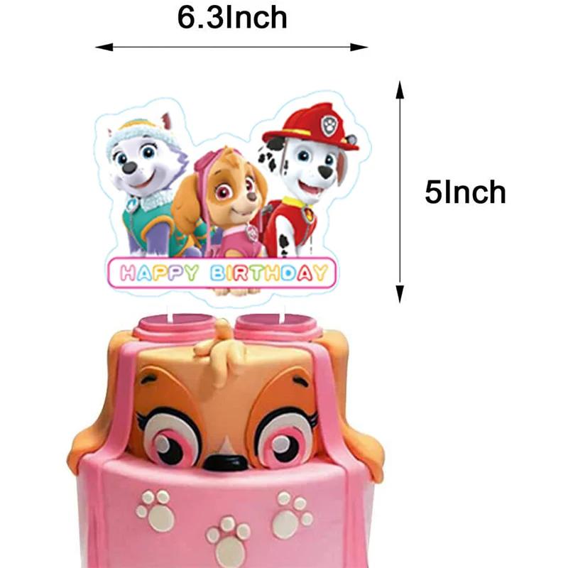 PAW Patrol Dog Balões Set Animação Dos Desenhos Animados Balões De Aniversário Talheres descartáveis Cute Dog Claw Party Decoração Suprimentos - Image 1