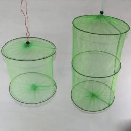 2 camadas portátil 48x30cm rede de pesca, malha armadilha para peixes, camarão, armadilha - Image 2