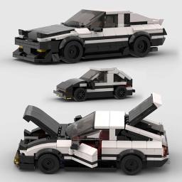 Moc velocidade ae86 carros racer blocos de construção conjuntos cidade veículo modelo diy crianças menino brinquedos esporte técnica super criativa - Image 3
