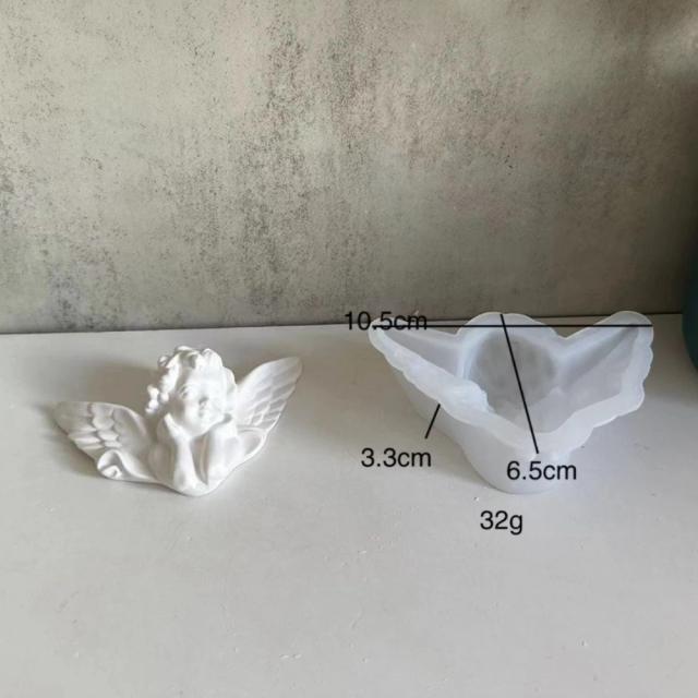 Molde de Silicone 3D para Anjo Ornamental: DIY de Asas em Cimento, Gesso e Resina Epóxi para Decoração de Parede e Pingentes
