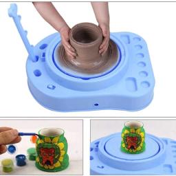 Roda de cerâmica para crianças, estúdio de cerâmica, artes e ofícios para brinquedos infantis, refil de argila seca, grandes ofícios, idades 8, 9, 10, 11, 12 - Image 5