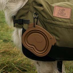 Tigela dobrável grande de silicone para animais de estimação, Alimentador dobrável para cães, Viagem ao ar livre, Recipiente de comida de cachorro portátil 600ml - Image 5