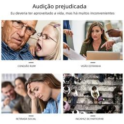 Aparelho auditivo digital CIC avançado, Mini aparelho auditivo sem fio para surdez idosa, claro, poderoso - Image 6