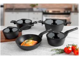 Jogo de Panelas Brinox Revestimento Cerâmico de Alumínio Preto 5 Peças Carbon Ceramic Life - Image 4