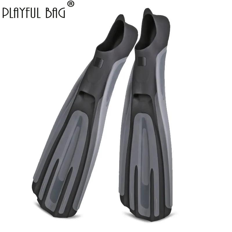 Nadadeiras longas envoltas em calcanhar para homens e mulheres, nadadeiras de mergulho grátis, nadadeira de mergulho profundo, equipamento de treinamento de natação, E291 - Image 1