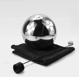Bola mágica com foulard, cor prata, truques de mágica, truques de mágica, ilusões diversão levation, acessórios mágicos - Image 4